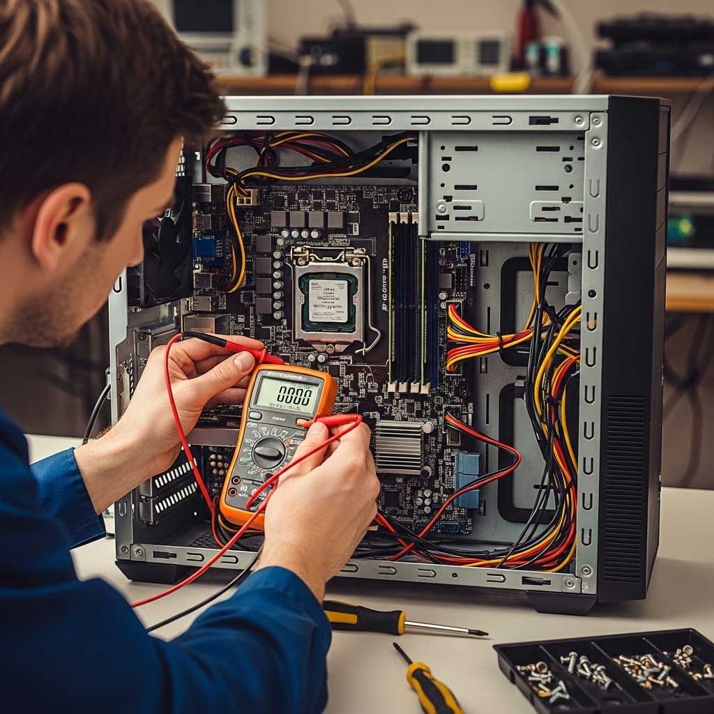 Computer motherboard repair