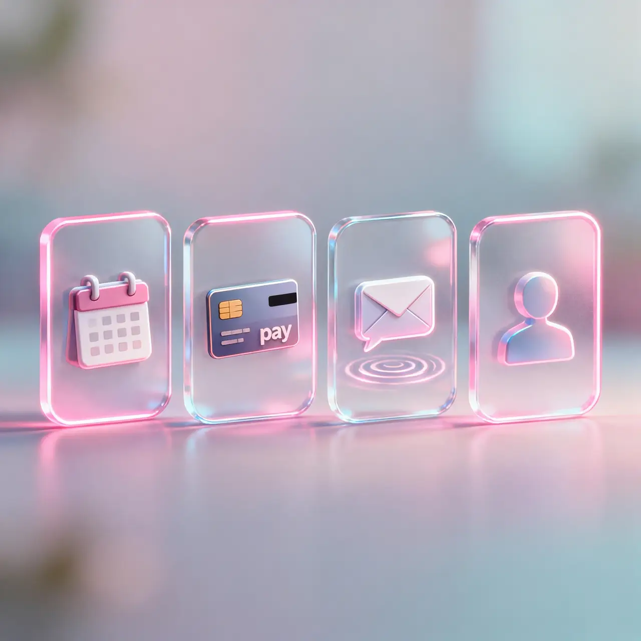 نمایش قابلیتها (اساماس، درگاه پرداخت، تقویم)